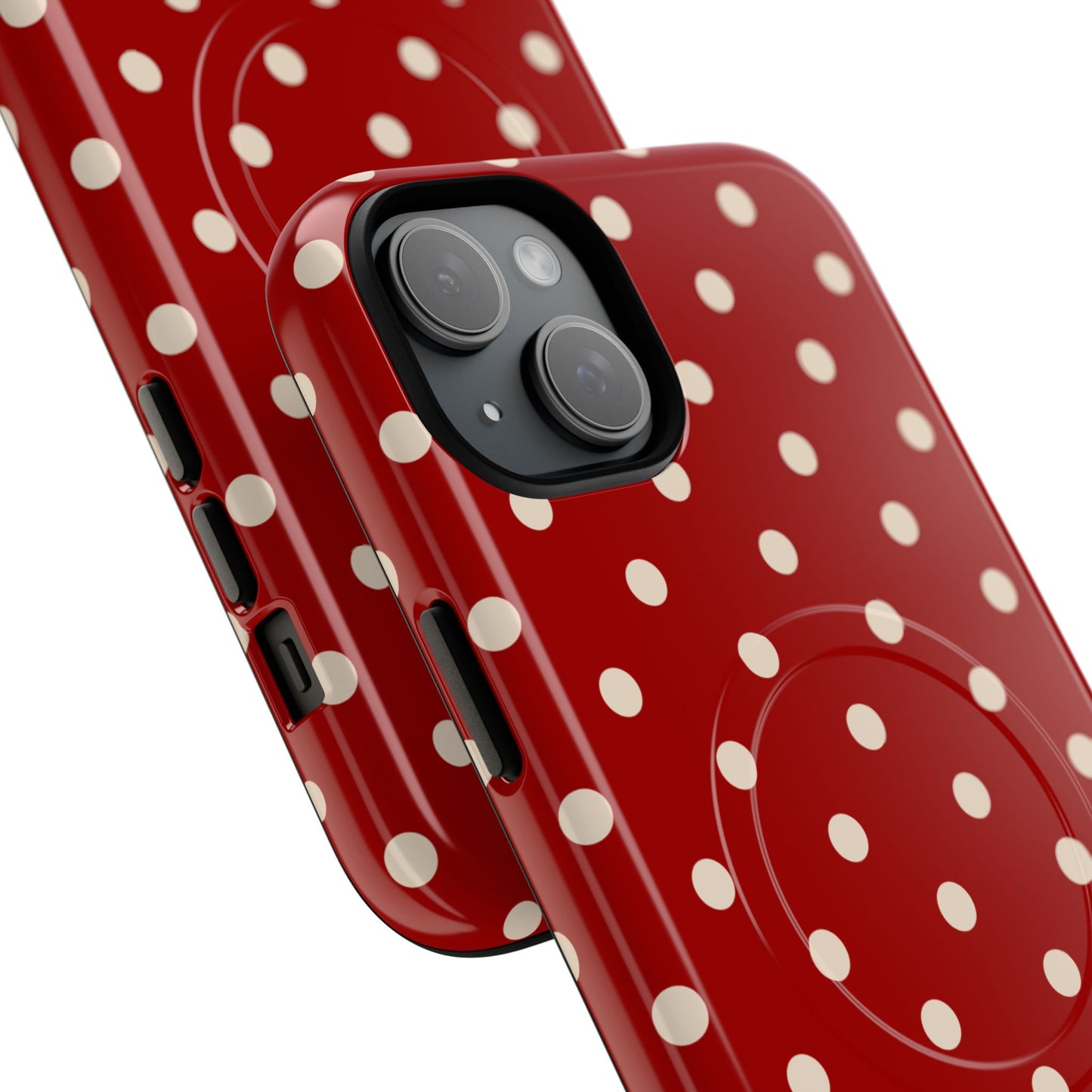 Crimson Polka Dot MagSafe Case