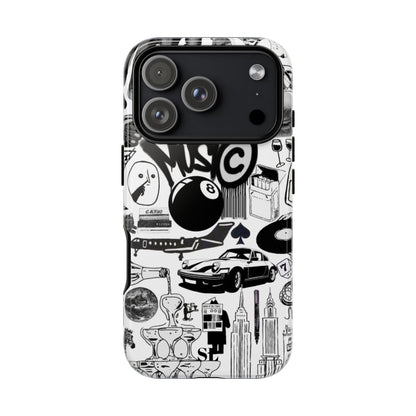 Black and White iPhone Case