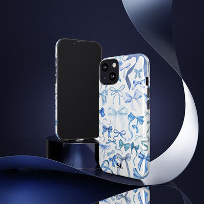 Blue Bows iPhone Case