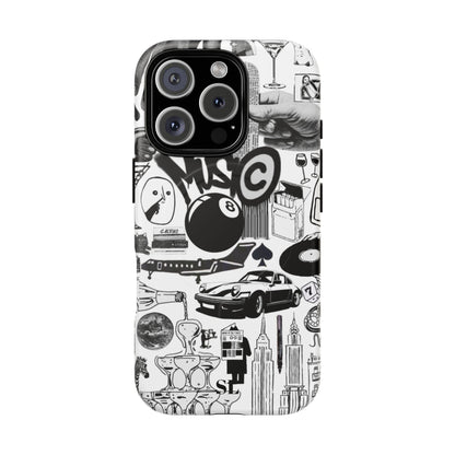 Black and White MagSafe Case