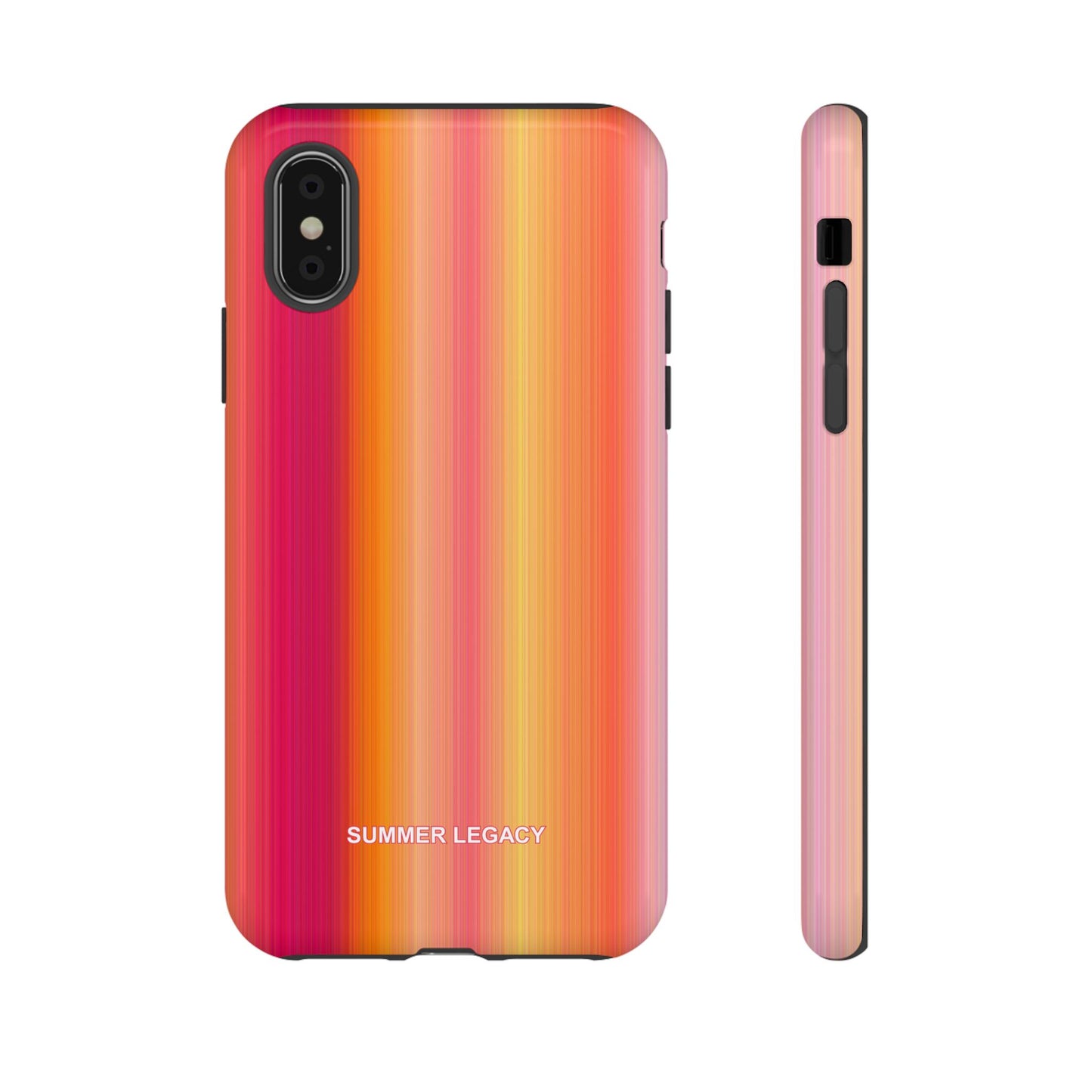Amber Glow Ombre Stripe iPhone Case