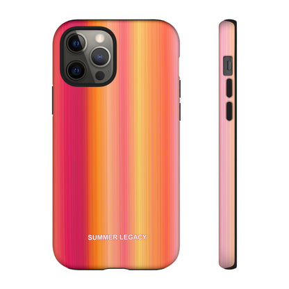 Amber Glow Ombre Stripe iPhone Case