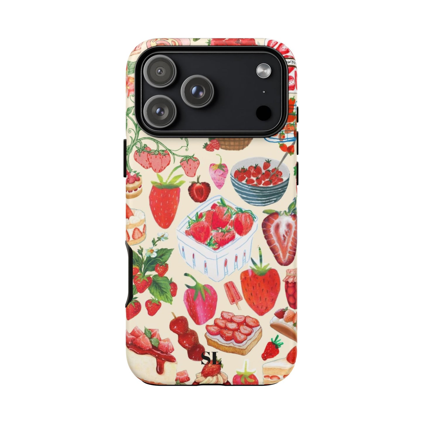 Strawberry Collage iPhone Case