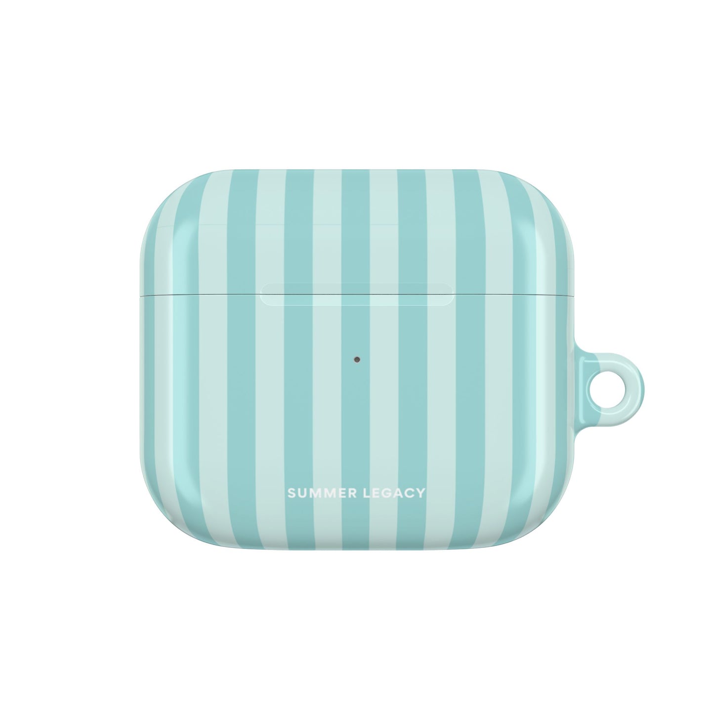 Teal Stripe AirPod Case