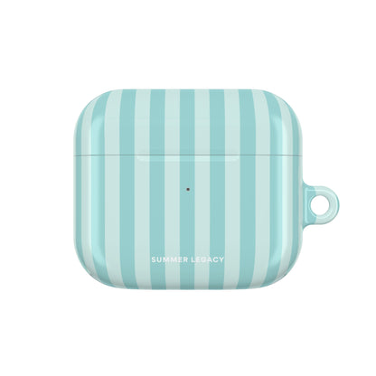 Teal Stripe AirPod Case