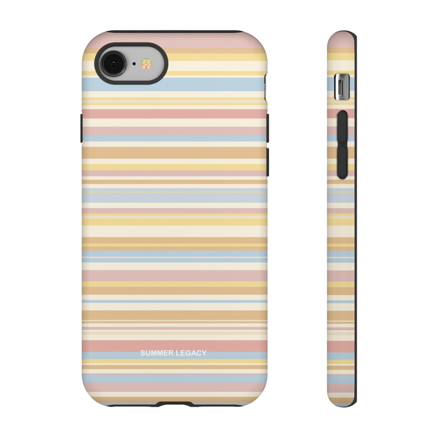 Lychee Multi-stripe iPhone Case