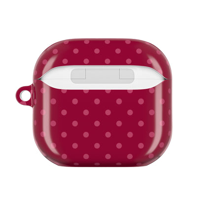 Berry Polka Dot AirPod Case