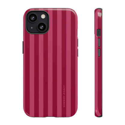 Berry Stripe iPhone Case
