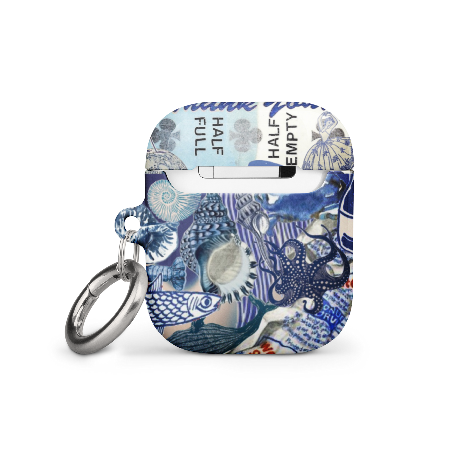 Blue Collage AirPod Case