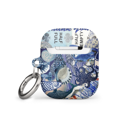 Blue Collage AirPod Case