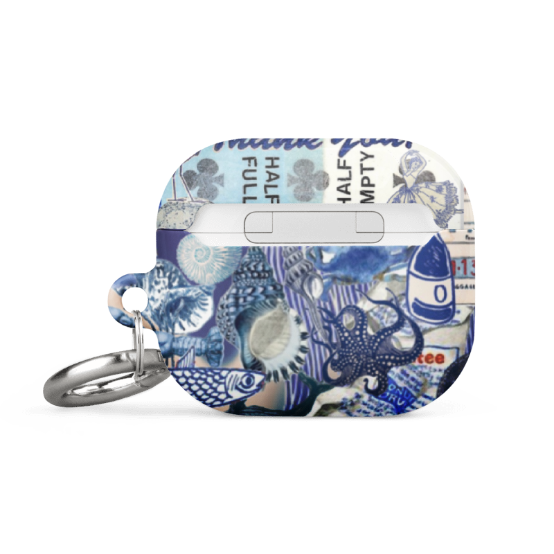 Blue Collage AirPod Case