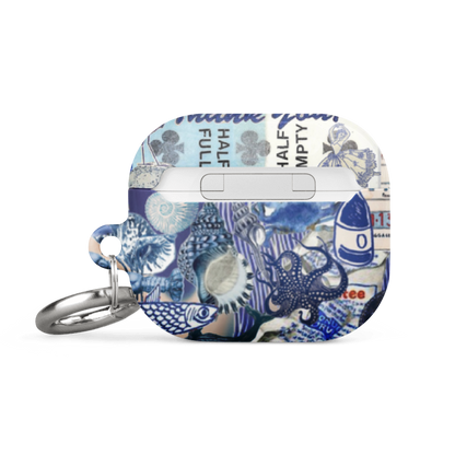 Blue Collage AirPod Case